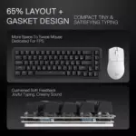 Redragon K709 NOVA 65% Wired Gasket RGB Gaming Mechanical Keyboard, Quiet Custom Linear Switch
