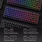 Redragon K709 NOVA 65% Wired Gasket RGB Gaming Mechanical Keyboard, Quiet Custom Linear Switch