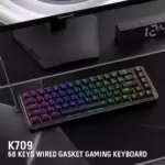 Redragon K709 NOVA 65% Wired Gasket RGB Gaming Mechanical Keyboard, Quiet Custom Linear Switch