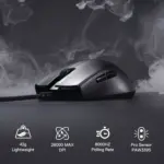 Redragon M996 8K Polling Rate Gaming Mouse, UltraLight 42G Optical Sensor PAW3395 26,000 DPI