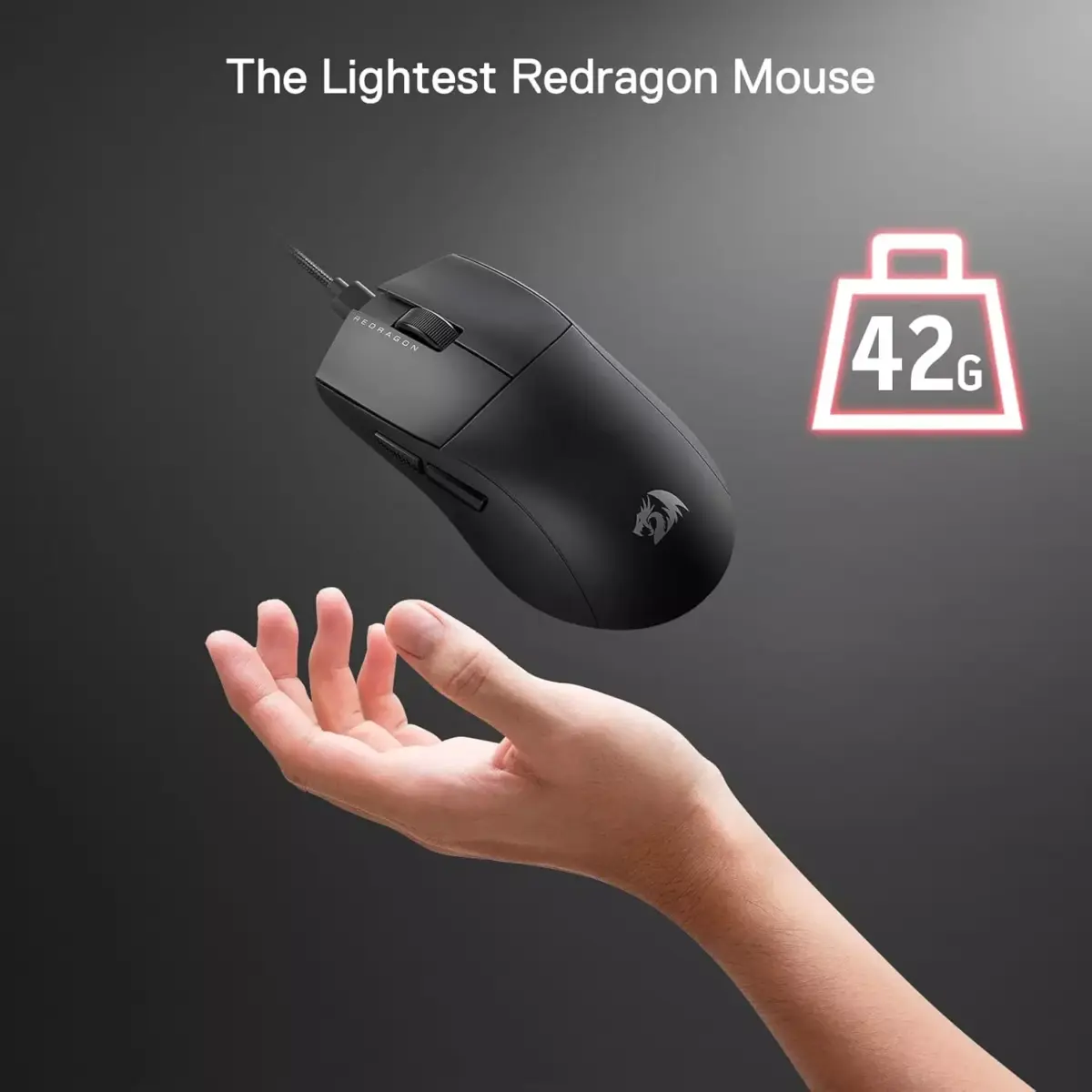Redragon M996 8K Polling Rate Gaming Mouse, UltraLight 42G Optical Sensor PAW3395 26,000 DPI