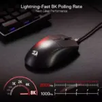Redragon M996 8K Polling Rate Gaming Mouse, UltraLight 42G Optical Sensor PAW3395 26,000 DPI