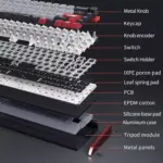 SKYLOONG GK68 HE Pro CNC Aluminum RGB Gaming Magnetic Keyboard - Magnetic Switch Hall Effect Hot Swappable - 8000 Hz Polling - Rate Rapid Trigger 0.01mm (Blackberry)