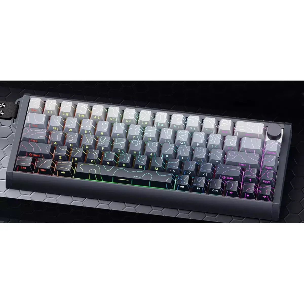 SKYLOONG GK68 HE Pro CNC Aluminum RGB Gaming Magnetic Keyboard - Magnetic Switch Hall Effect Hot Swappable - 8000 Hz Polling - Rate Rapid Trigger 0.01mm (Twilight)
