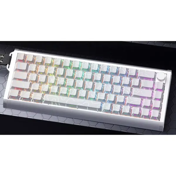 SKYLOONG GK68 HE Pro CNC Aluminum RGB Gaming Magnetic Keyboard - Magnetic Switch Hall Effect Hot Swappable - 8000 Hz Polling - Rate Rapid Trigger 0.01mm (White)