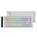 SKYLOONG GK68 HE Pro CNC Aluminum RGB Gaming Magnetic Keyboard - Magnetic Switch Hall Effect Hot Swappable - 8000 Hz Polling - Rate Rapid Trigger 0.01mm (White)