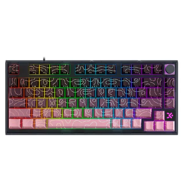SKYLOONG GK75 HE RGB Gaming Magnetic Keyboard - Magnetic Switch Hall Effect Hot Swappable - 8000 Hz Polling - Rate Rapid Trigger 0.01mm (BlackBerry)