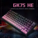 SKYLOONG GK75 HE RGB Gaming Magnetic Keyboard - Magnetic Switch Hall Effect Hot Swappable - 8000 Hz Polling - Rate Rapid Trigger 0.01mm (BlackBerry)