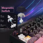 SKYLOONG GK75 HE RGB Gaming Magnetic Keyboard - Magnetic Switch Hall Effect Hot Swappable - 8000 Hz Polling - Rate Rapid Trigger 0.01mm (BlackBerry)