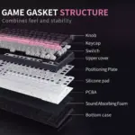 SKYLOONG GK75 HE RGB Gaming Magnetic Keyboard - Magnetic Switch Hall Effect Hot Swappable - 8000 Hz Polling - Rate Rapid Trigger 0.01mm (White)
