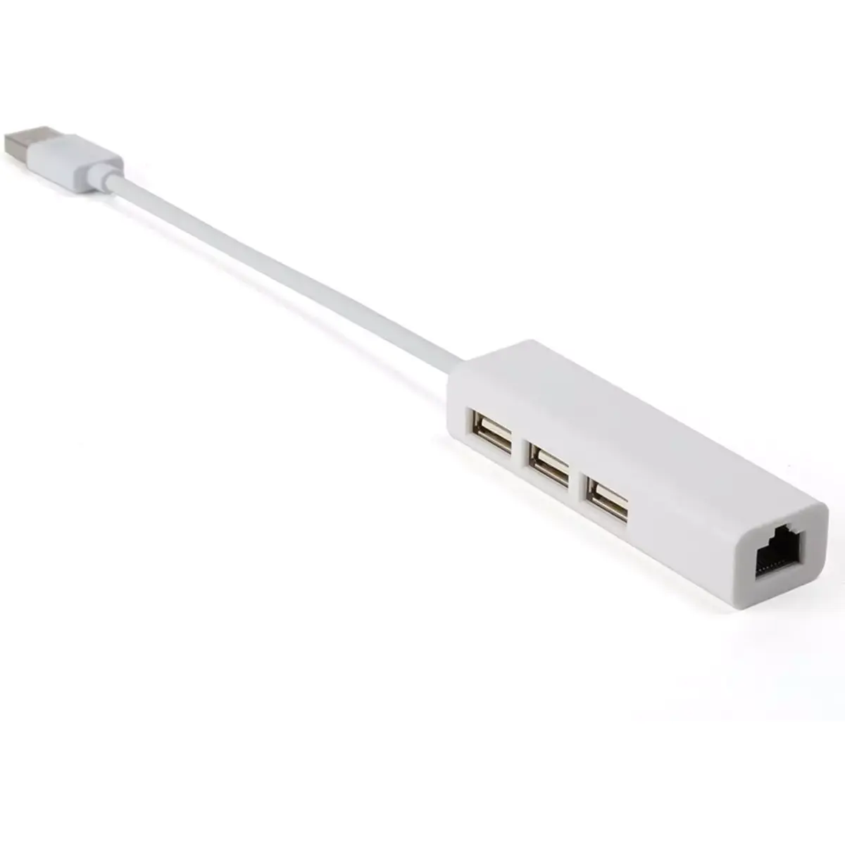 USB A to 3-Port + RJ45 Adapter