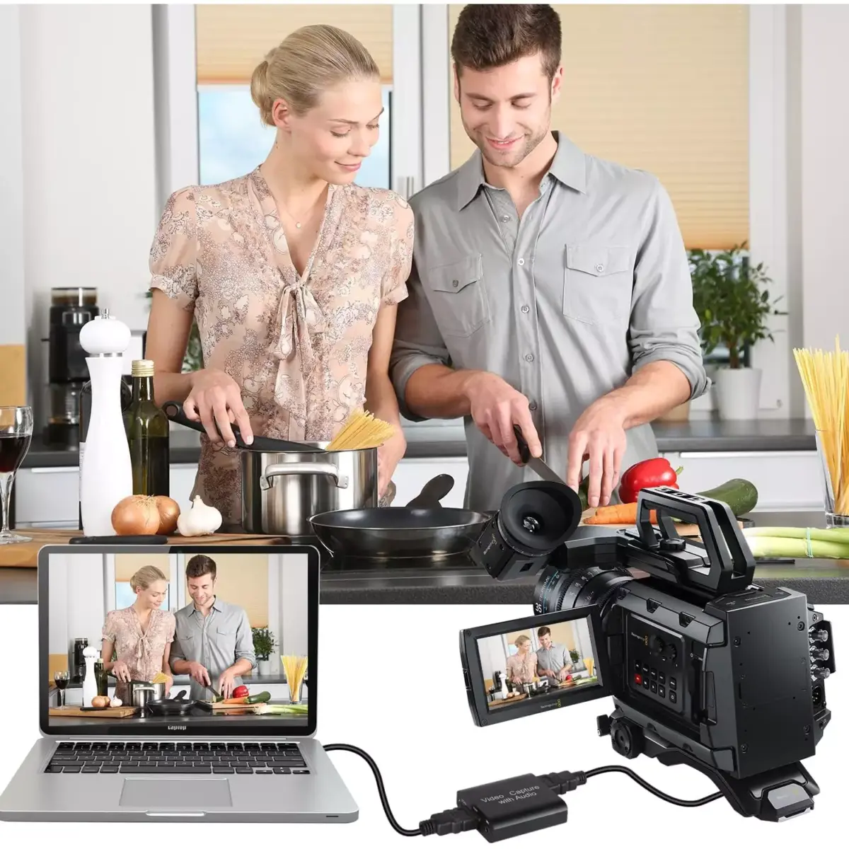 Video Capture Card with Audio, Capture Card with 4K HDMI Loop Out, 1080P 60FPS Video Recorder, Capture Card for Switch/PS4/PS5/X Box/OBS/Camera/PC, for Streaming/Gaming/Broadcasting/Video Conferences