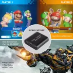 Video Capture Card with Audio, Capture Card with 4K HDMI Loop Out, 1080P 60FPS Video Recorder, Capture Card for Switch/PS4/PS5/X Box/OBS/Camera/PC, for Streaming/Gaming/Broadcasting/Video Conferences