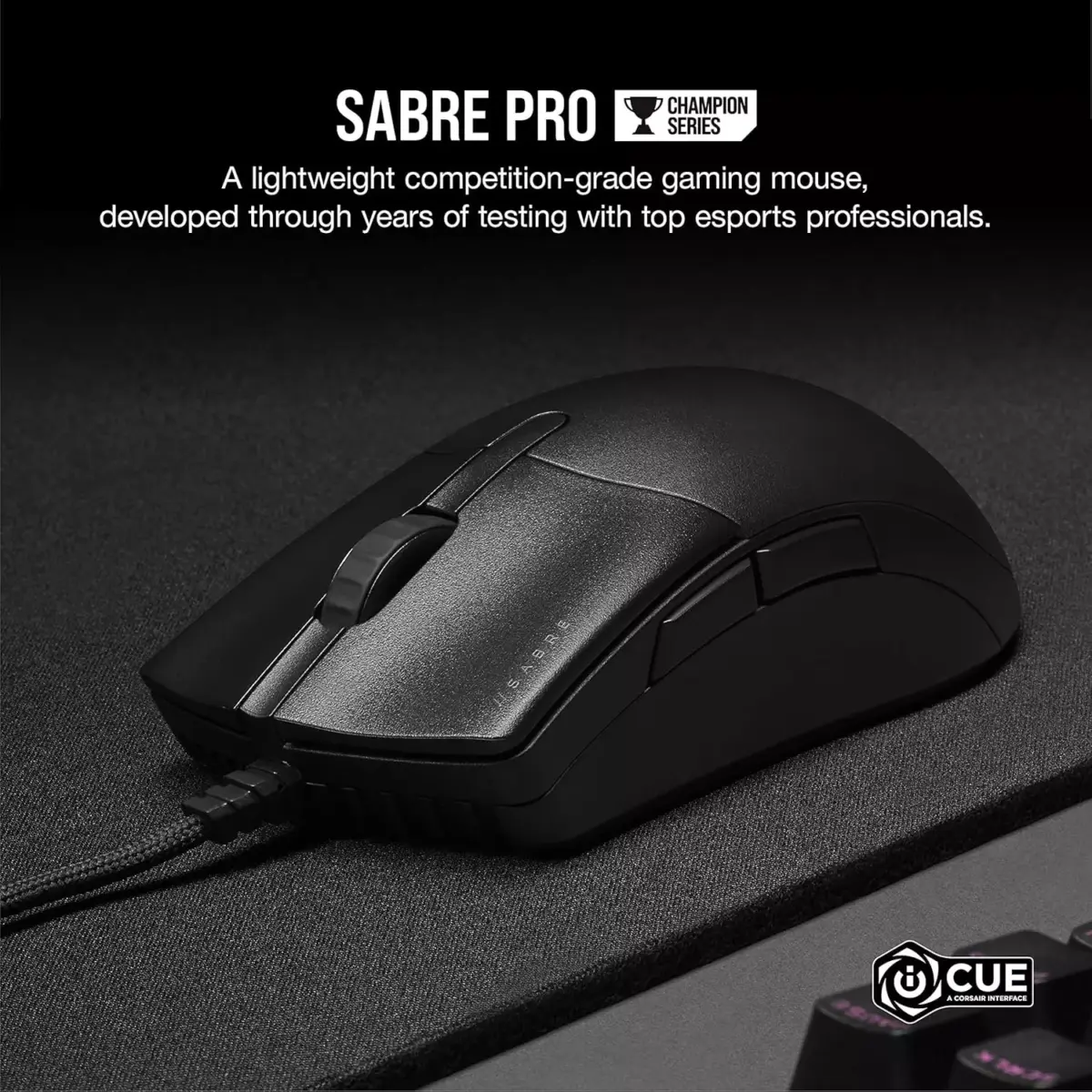 CORSAIR Sabre PRO Champion Series Gaming Mouse - 18,000 DPI - 8K Polling Rate