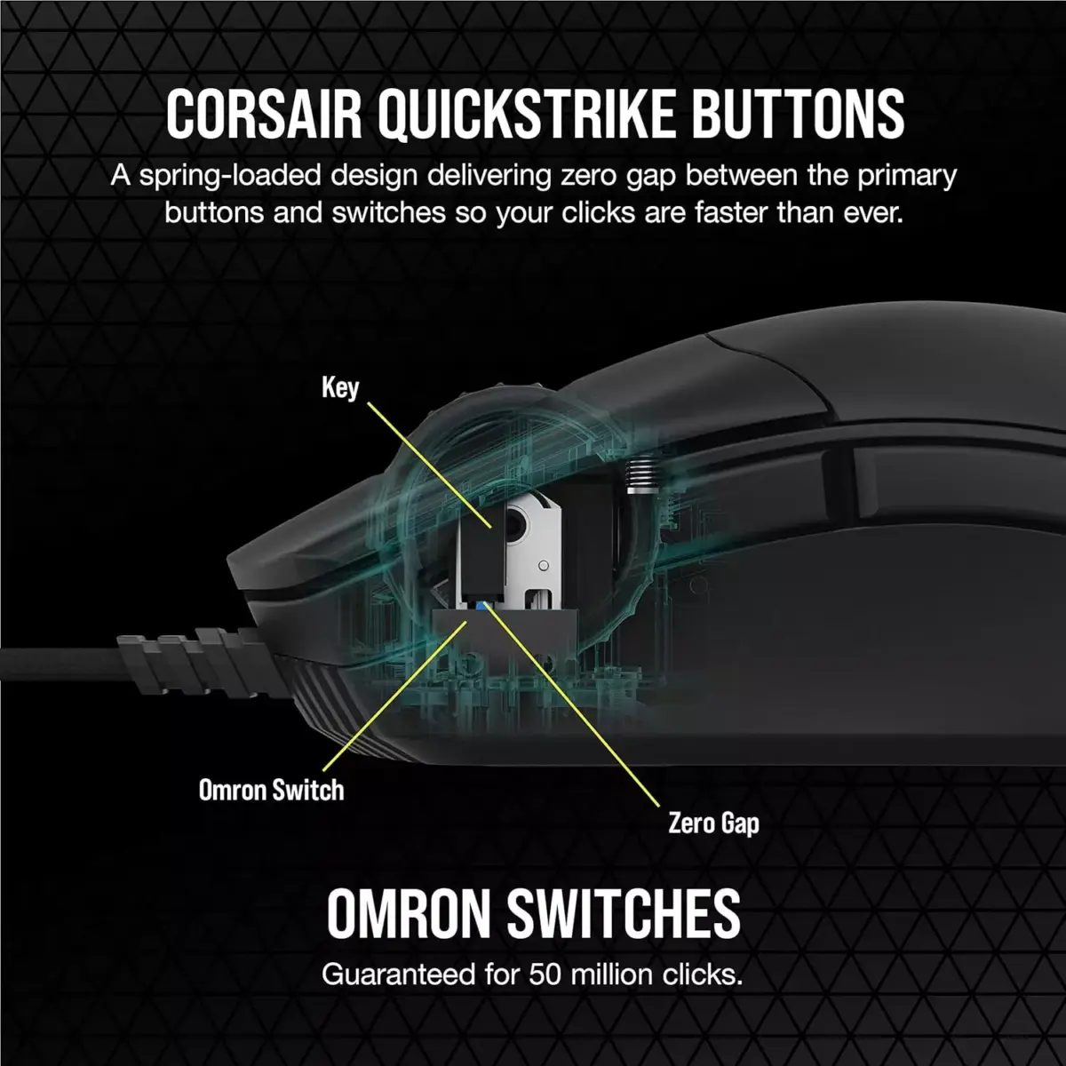 CORSAIR Sabre PRO Champion Series Gaming Mouse - 18,000 DPI - 8K Polling Rate