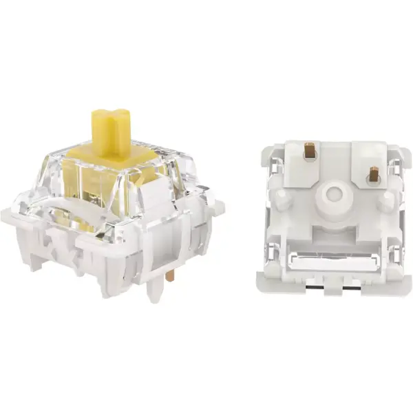 GATERON G Pro 3.0 Yellow Tactile Switches RGB Pre-lubed 5 pins for Gaming Mechanical Keyboard (Pack 35)