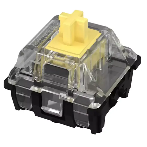 GATERON Optical Yellow Keyboard Switches, 35gf RGB Infrared Path Linear Switches for Optical Keyboard (35 Pcs)