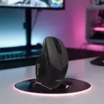 JeDEL WD155 Wireless 2.4Ghz , Bluetooth Rechargeable Mouse - Optical Sensor 2000 DPI - 7 Buttons With 2 Side Buttons (Black)
