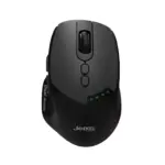 JeDEL WD155 Wireless 2.4Ghz , Bluetooth Rechargeable Mouse - Optical Sensor 2000 DPI - 7 Buttons With 2 Side Buttons (Black)