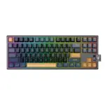 Jedel WKL102 3-Mode Wireless, Bluetooth, Wired Gaming Mechanical Keyboard - Hotswapple Blue Switches - Full Keys Anti Ghosting