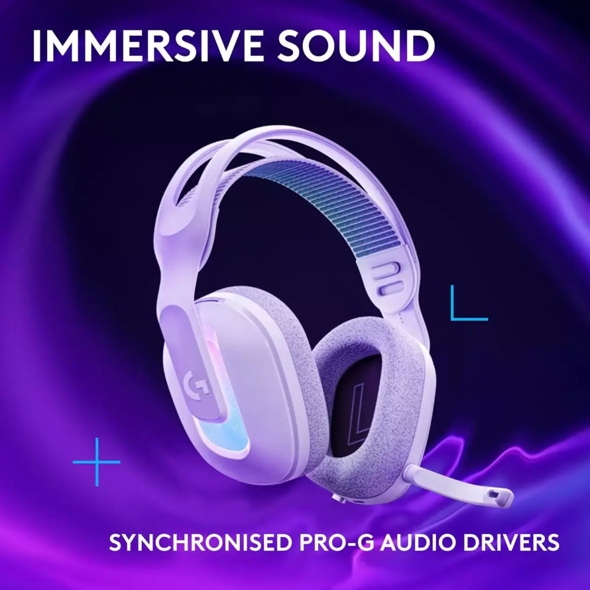 Logitech G522 Tri-Connectivity with LIGHTSPEED, Bluetooth, USB Gaming Headset, LIGHTSYNC RGB, Full Bandwidth Mic & Advanced Synchronised Audio (Black)