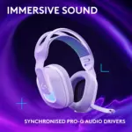 Logitech G522 Tri-Connectivity with LIGHTSPEED, Bluetooth, USB Gaming Headset, LIGHTSYNC RGB, Full Bandwidth Mic & Advanced Synchronised Audio (White)