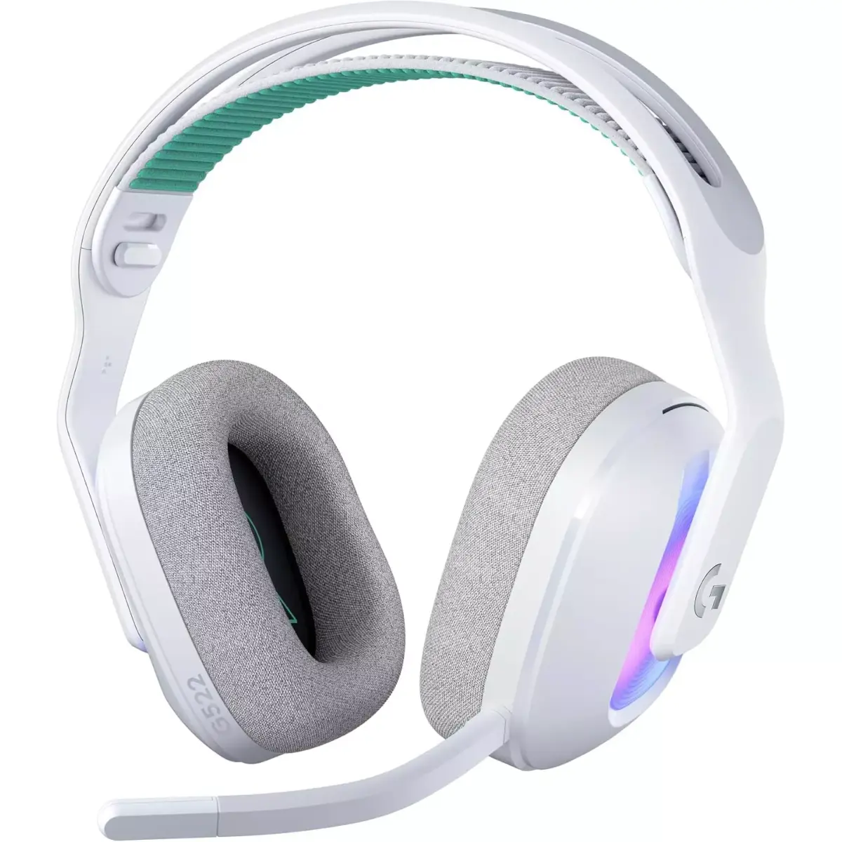 Logitech G522 Tri-Connectivity with LIGHTSPEED, Bluetooth, USB Gaming Headset, LIGHTSYNC RGB, Full Bandwidth Mic & Advanced Synchronised Audio (White)