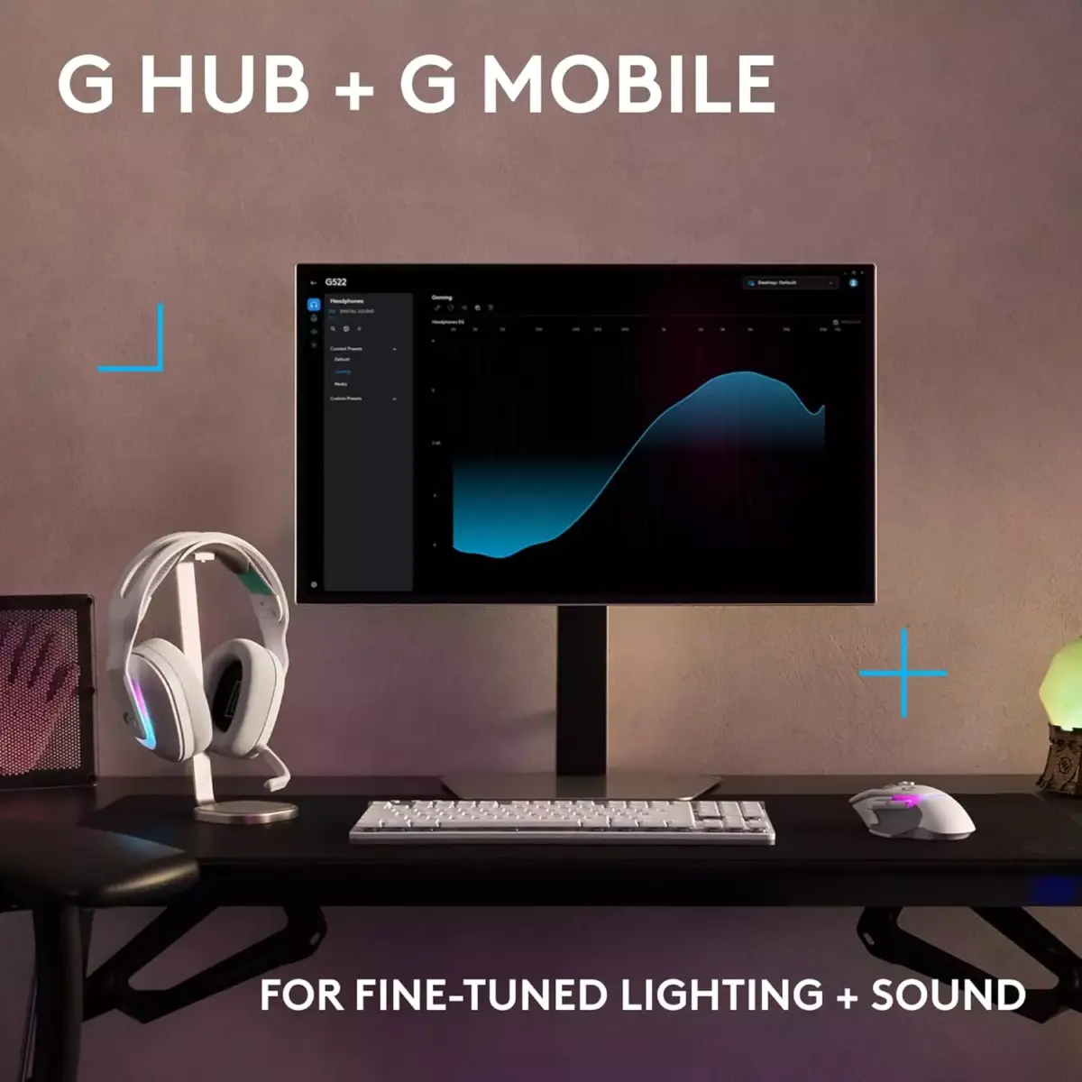 Logitech G522 Tri-Connectivity with LIGHTSPEED, Bluetooth, USB Gaming Headset, LIGHTSYNC RGB, Full Bandwidth Mic & Advanced Synchronised Audio (Black)