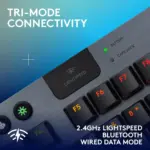 Logitech G915 X Lightspeed TKL Wireless Mechanical Gaming Keyboard, Double-Shot PBT Keycaps, Fully Programmable Keys, RGB Backlit MacPC Gaming Keyboards, Aluminum Finish, GL Tactile Switches, Black