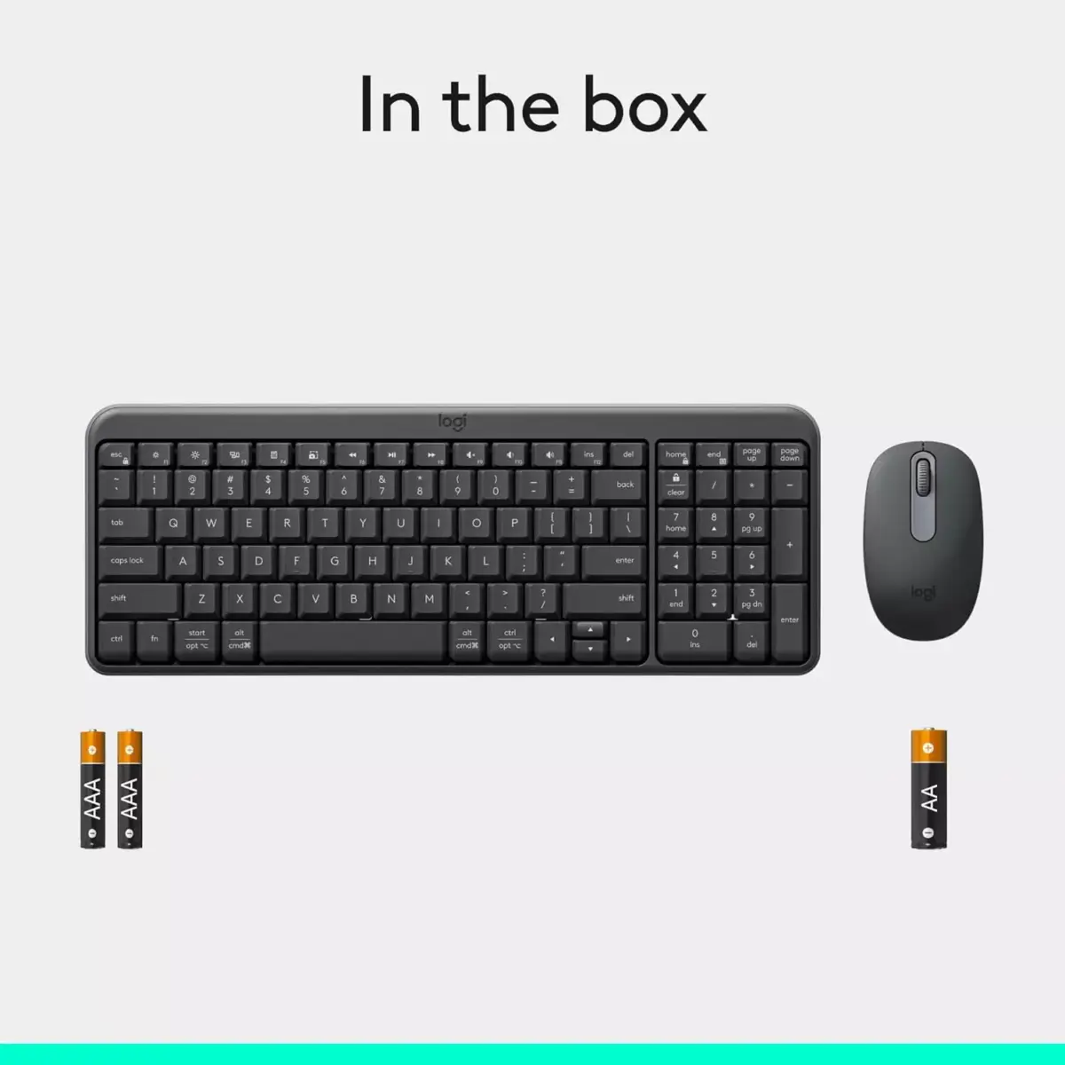 Logitech MK250 Bluetooth Wireless Mouse and Keyboard Combo (Arabic)