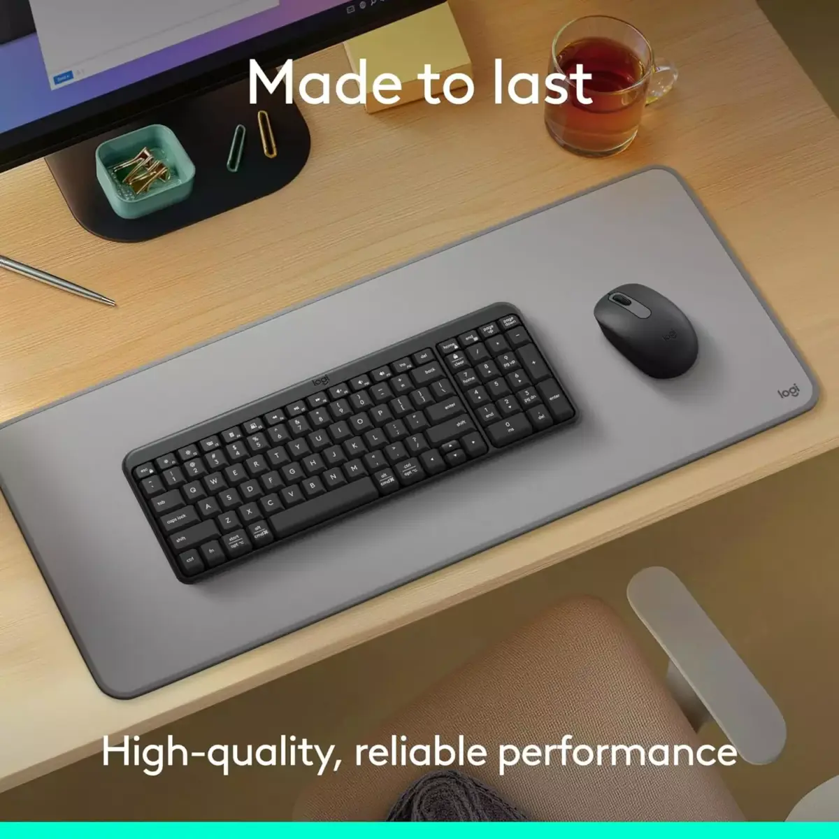 Logitech MK250 Bluetooth Wireless Mouse and Keyboard Combo (Arabic)