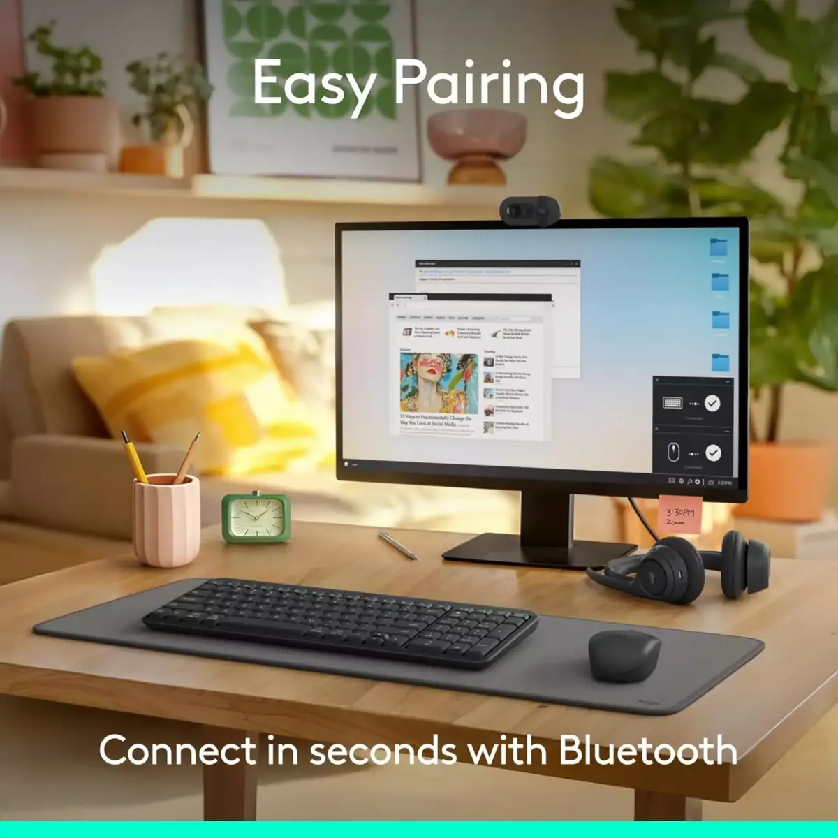 Logitech MK250 Bluetooth Wireless Mouse and Keyboard Combo (Arabic)