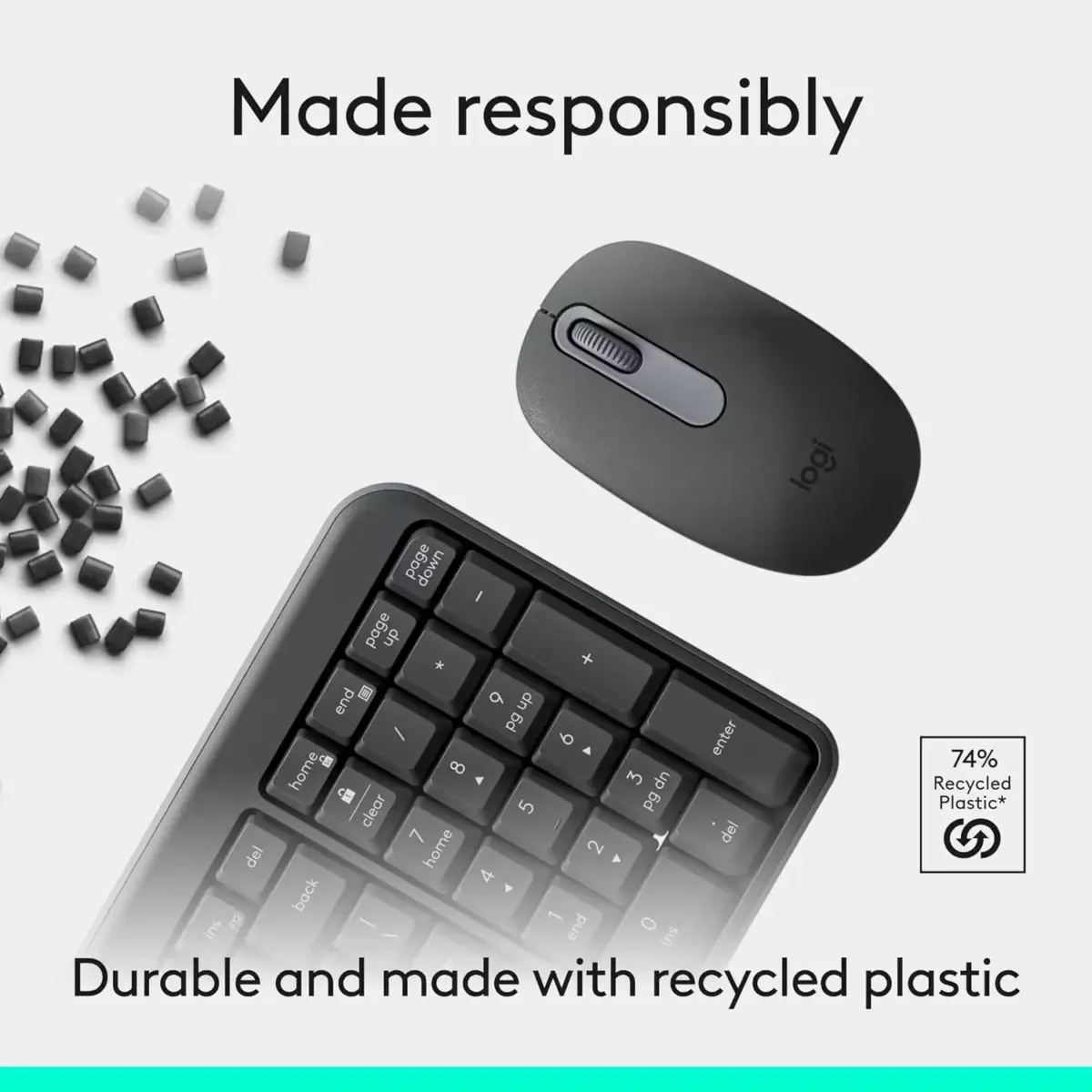 Logitech MK250 Bluetooth Wireless Mouse and Keyboard Combo (Arabic)
