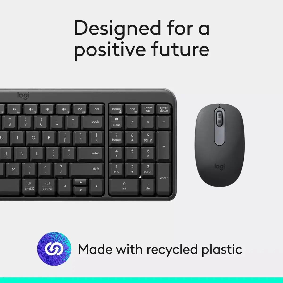 Logitech MK250 Bluetooth Wireless Mouse and Keyboard Combo (Arabic)