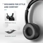 MPOW PA071A USB, 3.5MM Headset with Noise Cancelling Microphone for Work Office Online Class Skype Zoom Meeting (Blue)