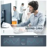 MPOW PA071A USB, 3.5MM Headset with Noise Cancelling Microphone for Work Office Online Class Skype Zoom Meeting (Blue)