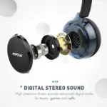MPOW PA071A USB, 3.5MM Headset with Noise Cancelling Microphone for Work Office Online Class Skype Zoom Meeting (Blue)