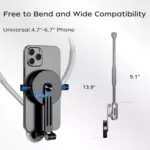 Magnetic Neck Mount for Phones, POV Phone Holder Hand Free Chest Stand Video Recording Vlog for iPhone 16 15 14 13 Android Phones