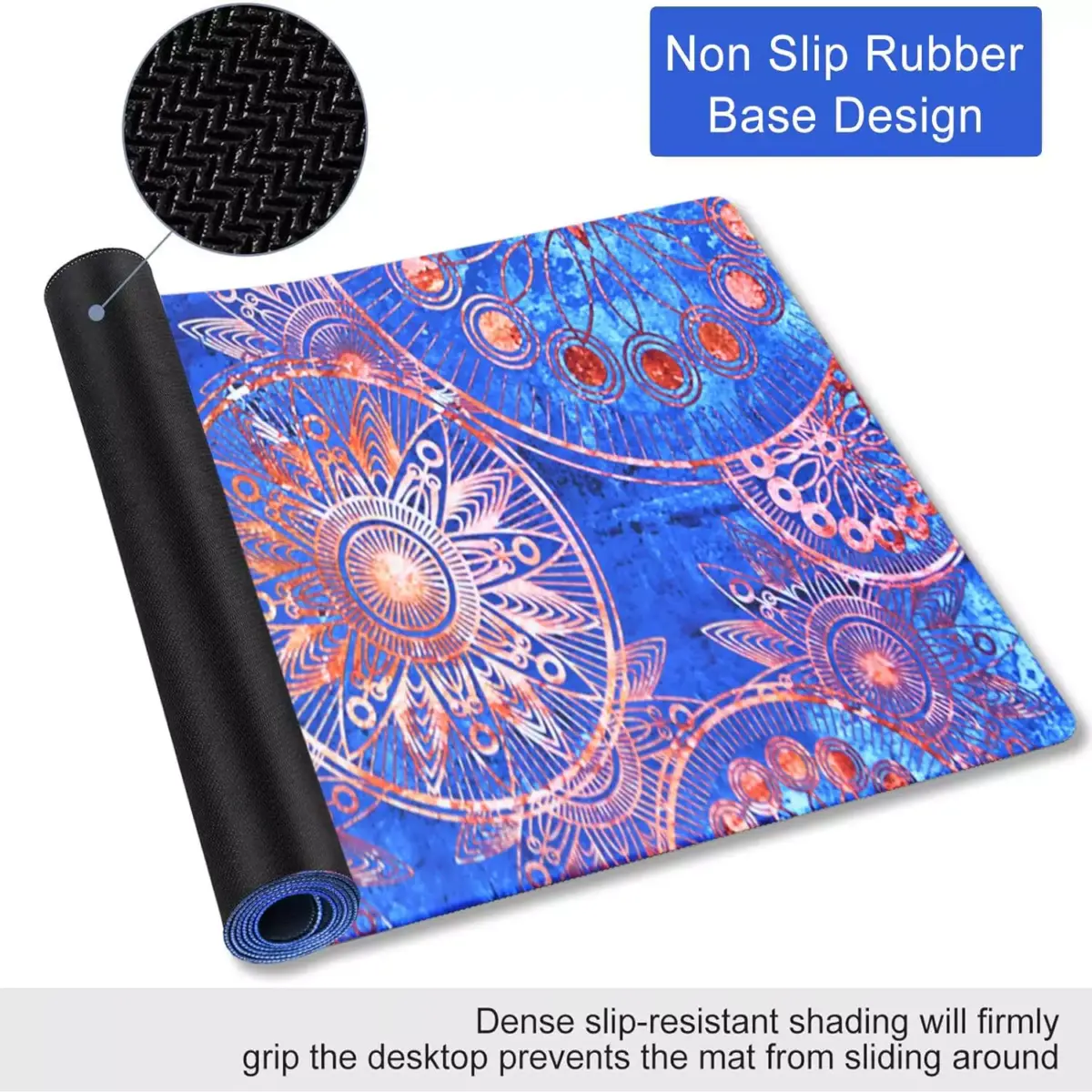 Mandala Design Gaming Mouse Pad - Extended Size 80 x 30 CM