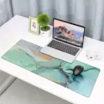 Marble Green Gaming Mouse Pad - Extended Size 80 x 40 CM