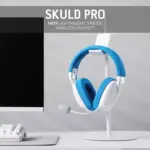 Redragon H878 SKULD PRO Wireless Bluetooth Wired Gaming Headset - 7.1 Surround Sound (White&Blue)