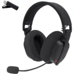 Redragon H888 LUCE Wireless Bluetooth Wired 3.5mm Gaming Headset - 7.1 Surround Sound (Black)