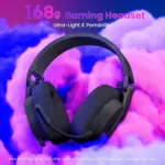 Redragon H888 LUCE Wireless Bluetooth Wired 3.5mm Gaming Headset - 7.1 Surround Sound (Black)
