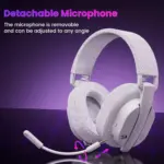 Redragon H888 LUCE Wireless Bluetooth Wired 3.5mm Gaming Headset - 7.1 Surround Sound (White)