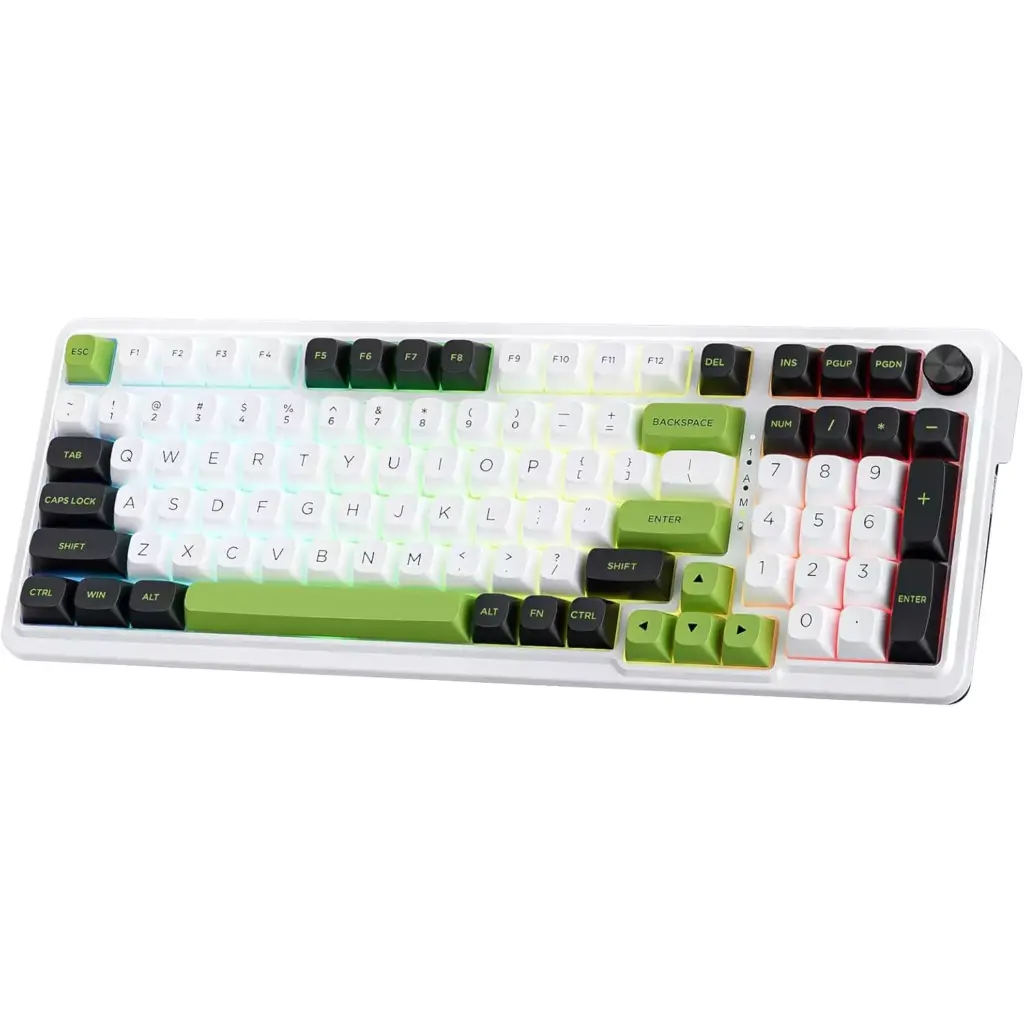 Redragon K686 EISA MAX 3-Modes Wireless, Bluetooth Wired RGB Gaming Mechanical Keyboard, Dedicated Knob Control Custom Linear Switch