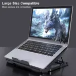 XTRIKE ME FN818 Laptop Cooling Pad Stand - 2 x Blue Led Fans – 2 USB Ports - Support UP 17 Inch