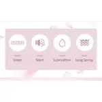 KTT Rose Pink Switches, 3-Pin Linear 38gf Dustproof Key Switches For Redragon T-DAGGER Keyboard (Pack 35)