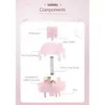 KTT Rose Pink Switches, 3-Pin Linear 38gf Dustproof Key Switches For Redragon T-DAGGER Keyboard (Pack 35)