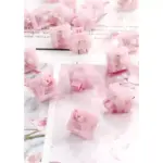 KTT Rose Pink Switches, 3-Pin Linear 38gf Dustproof Key Switches For Redragon T-DAGGER Keyboard (Pack 35)