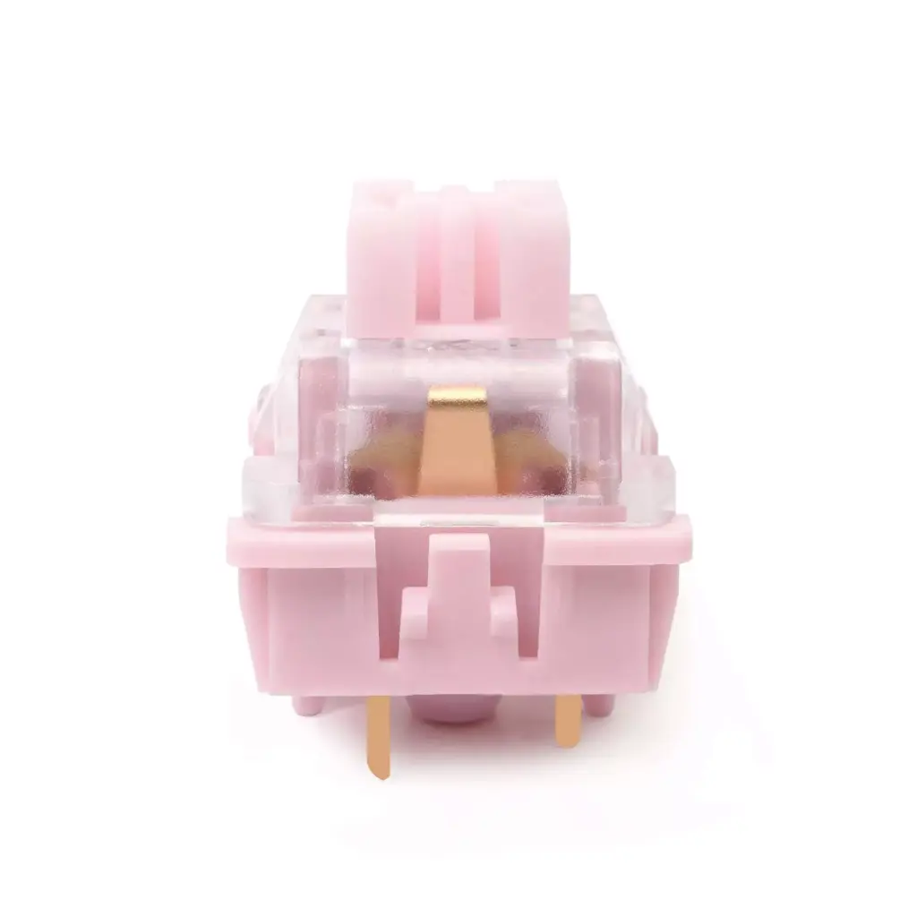 KTT Rose Pink Switches, 3-Pin Linear 38gf Dustproof Key Switches For Redragon T-DAGGER Keyboard (Pack 35)